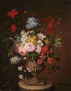 Edward Beyer Flowers in a vase oil painting reproduction